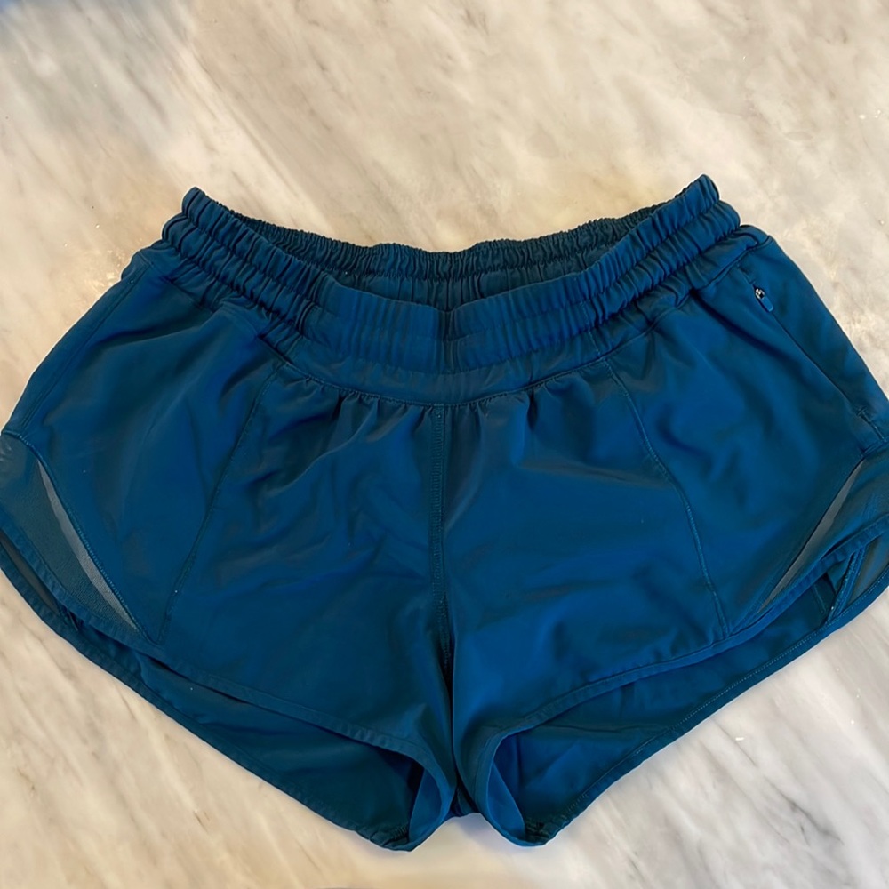 Dark teal blue size 4 Lululemon shorts